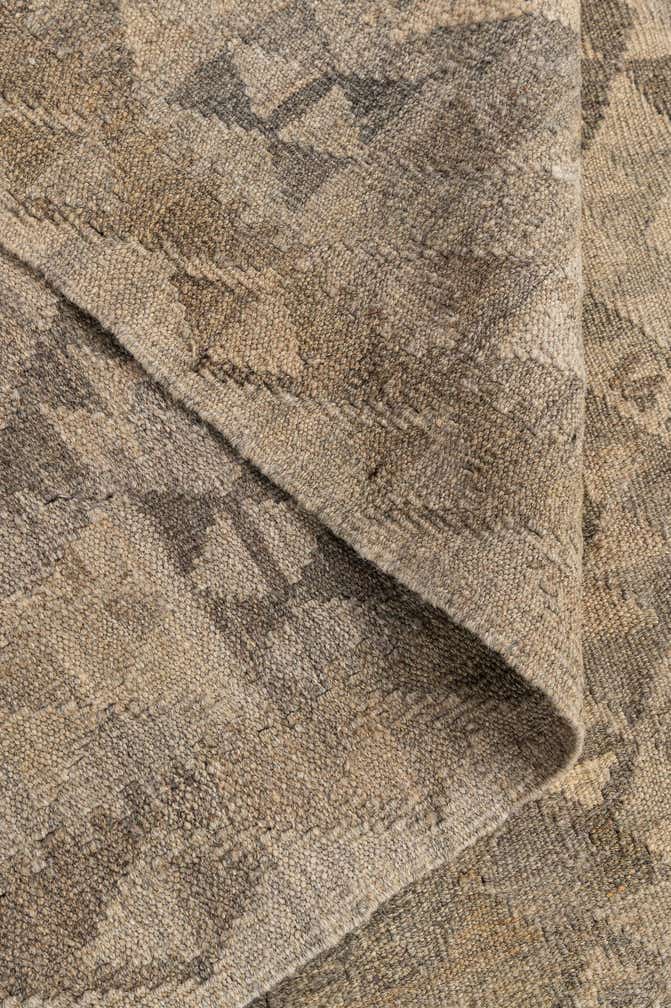 6' 7 x 9' 7 Hand Woven Kilim Maymana Wool Rug