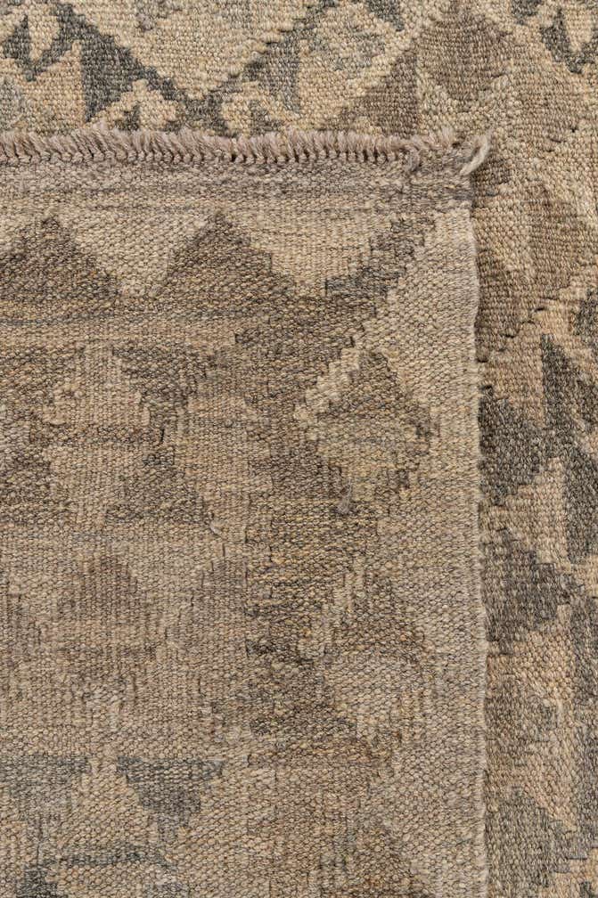 6' 7 x 9' 7 Hand Woven Kilim Maymana Wool Rug