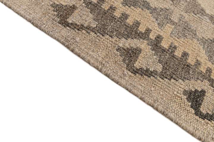 6' 11 x 9' 11 Hand Woven Kilim Maymana Wool Rug