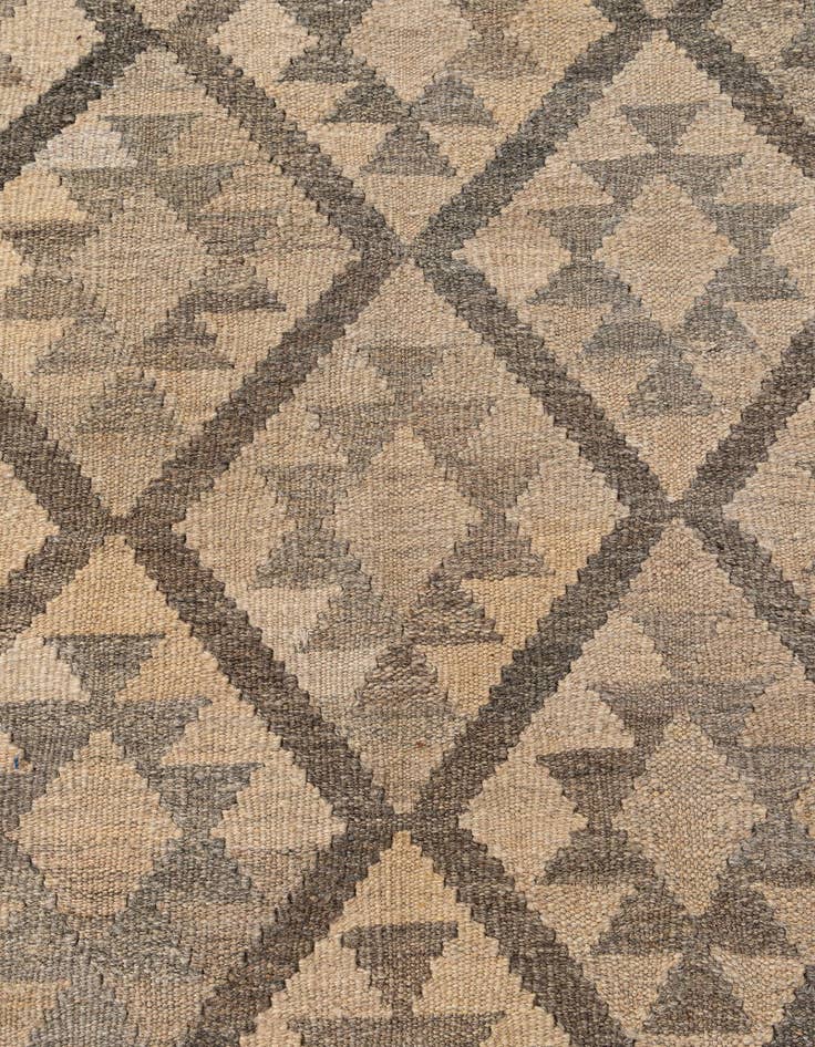 Detail image of 6' 11 x 9' 11  Hand Woven Kilim Maymana Wool Rug