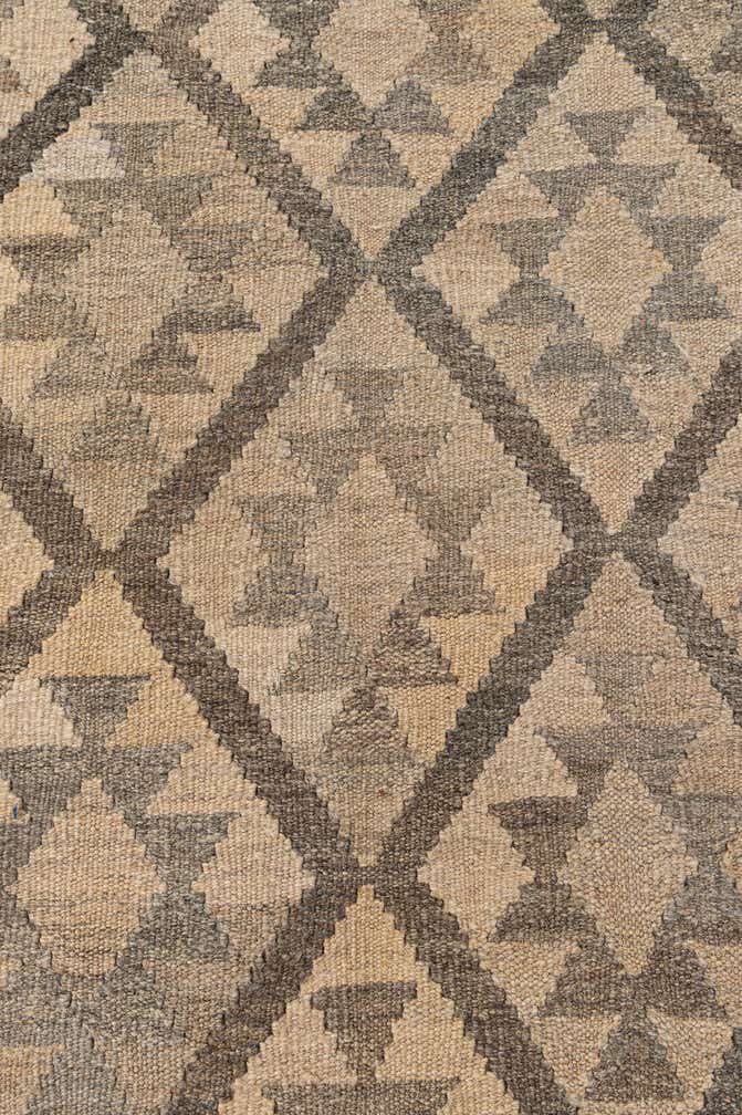 6' 11 x 9' 11 Hand Woven Kilim Maymana Wool Rug