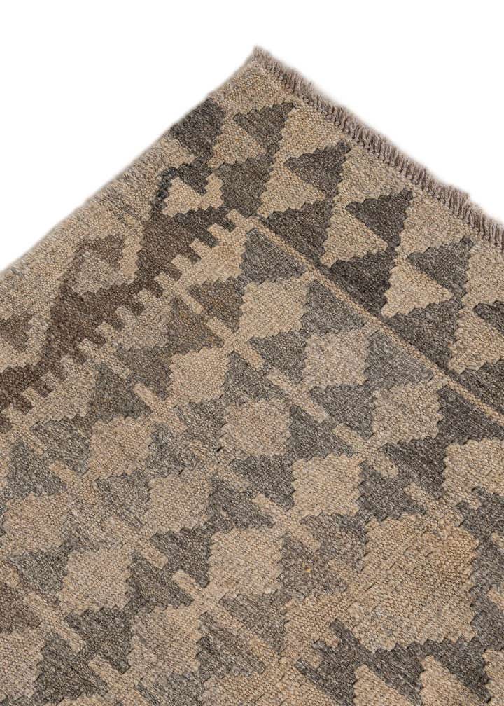 6' 11 x 9' 11 Hand Woven Kilim Maymana Wool Rug