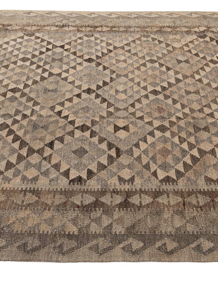 Detail image of 6' 9 x 9' 10  Hand Woven Kilim Maymana Wool Rug