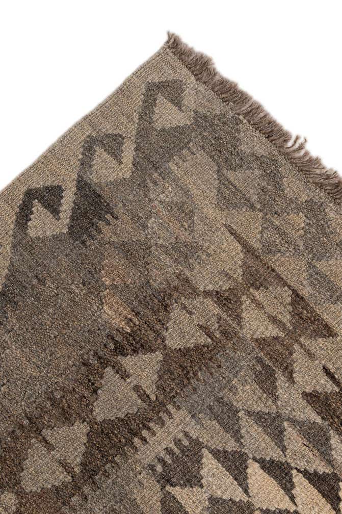 6' 9 x 9' 10 Hand Woven Kilim Maymana Wool Rug