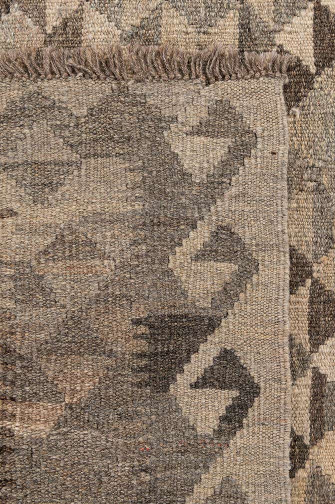 6' 9 x 9' 10 Hand Woven Kilim Maymana Wool Rug
