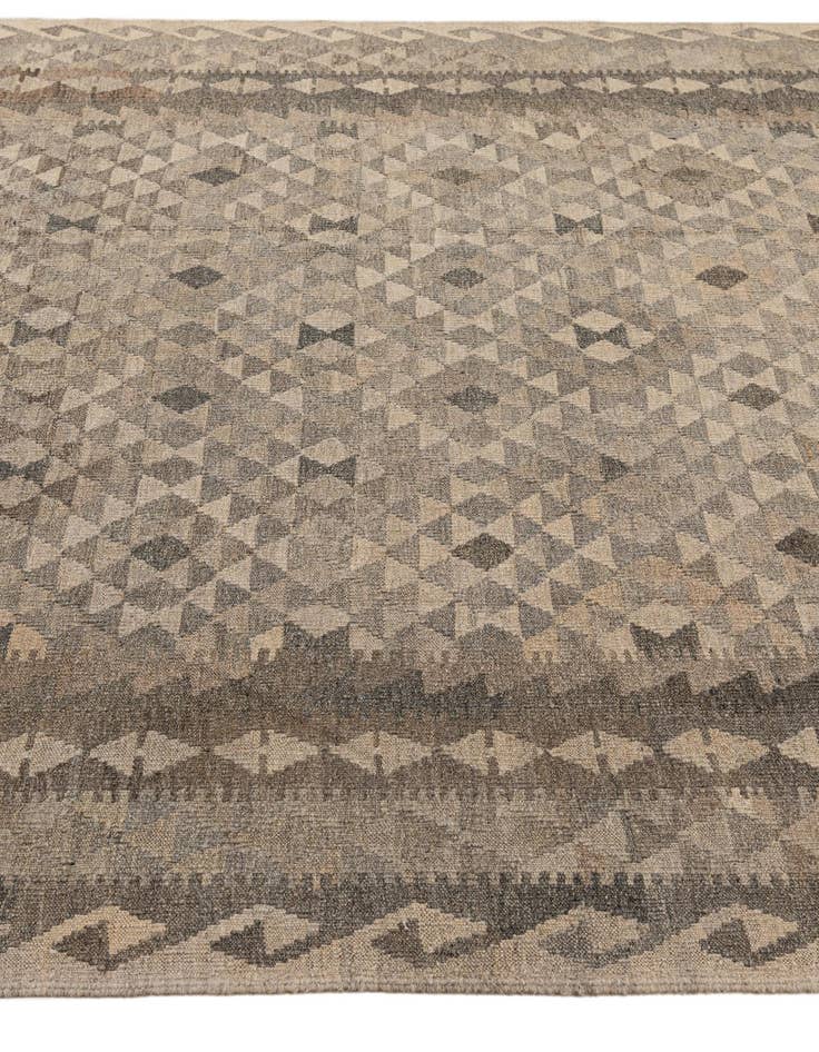 Detail image of 7' x 9' 11 Hand Woven Kilim Maymana Wool Rug