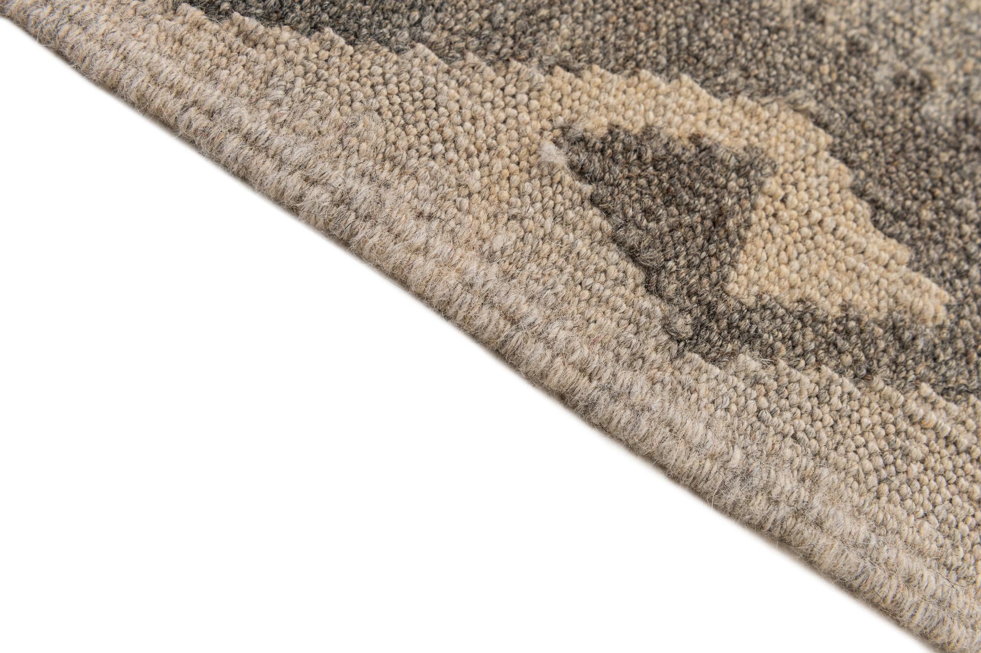 7' x 9' 11 Hand Woven Kilim Maymana Wool Rug