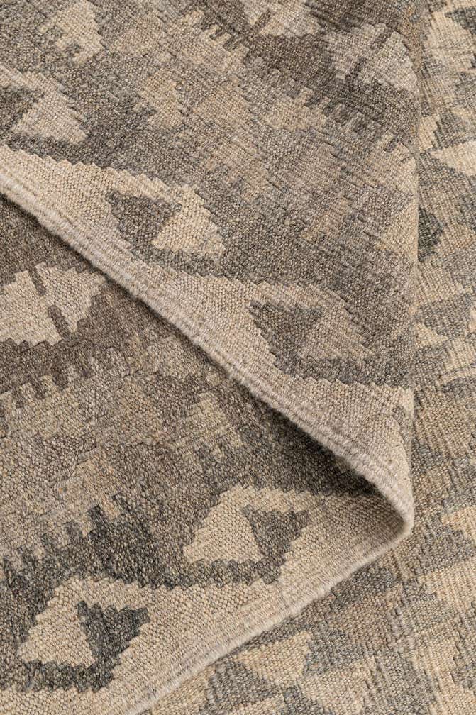 7' x 9' 11 Hand Woven Kilim Maymana Wool Rug