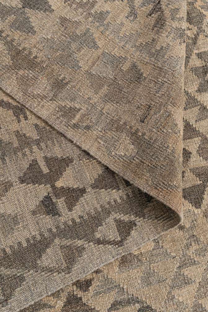 6' 10 x 10' Hand Woven Kilim Maymana Wool Rug
