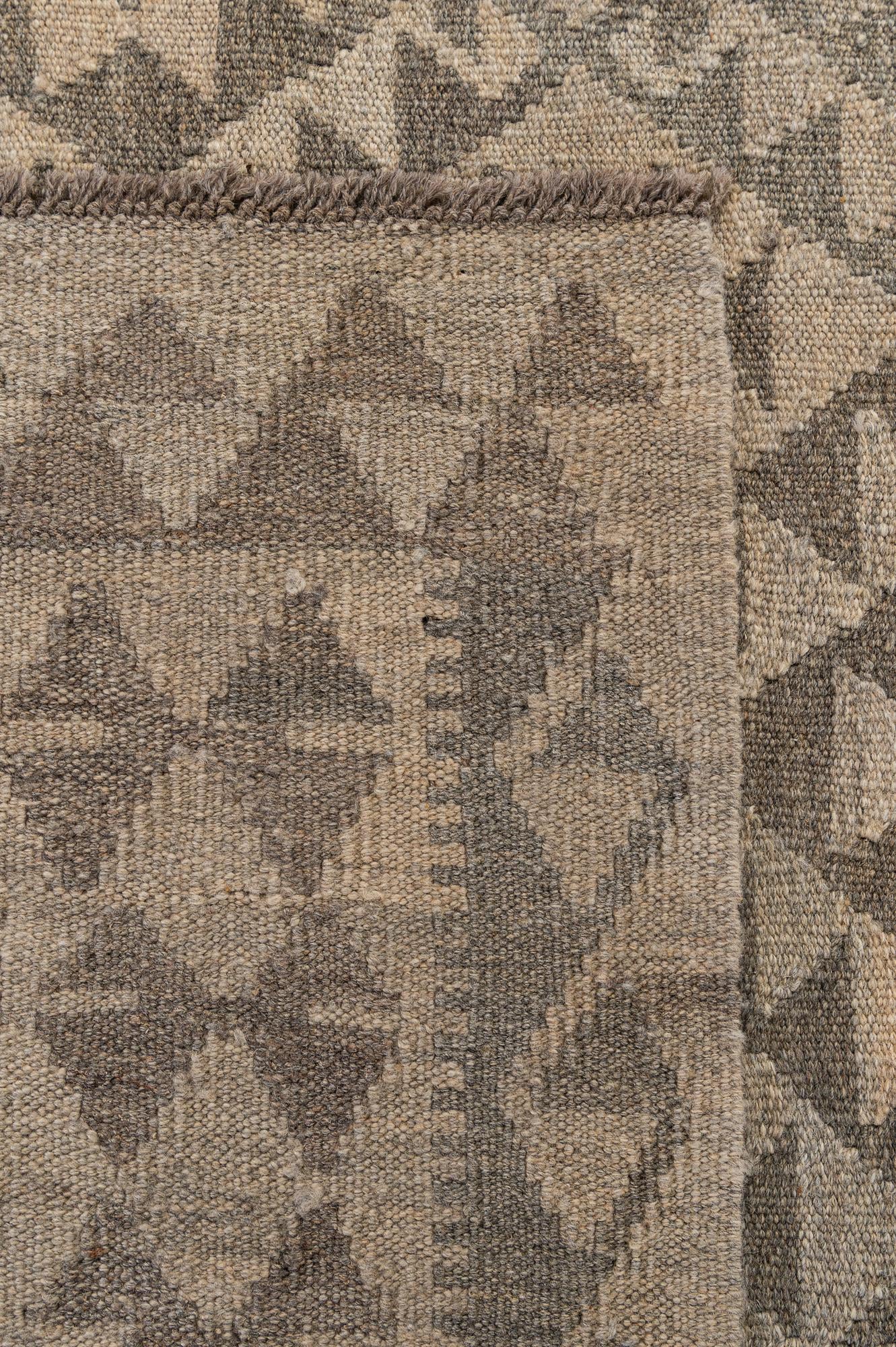 6' 10 x 10' Hand Woven Kilim Maymana Wool Rug