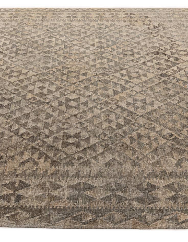 Detail image of 6' 10 x 10' Hand Woven Kilim Maymana Wool Rug