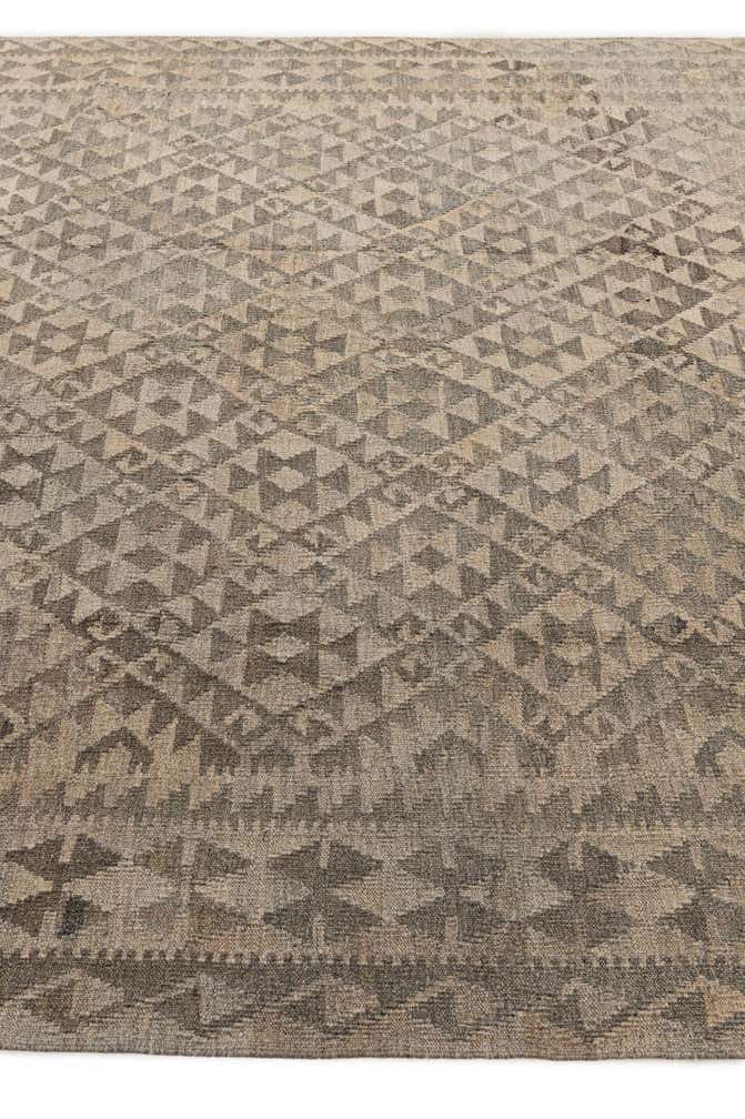 6' 10 x 10' Hand Woven Kilim Maymana Wool Rug