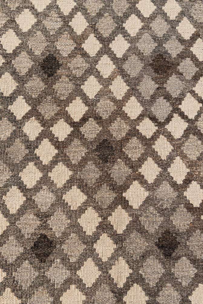 6' 9 x 10' 3 Hand Woven Kilim Maymana Wool Rug