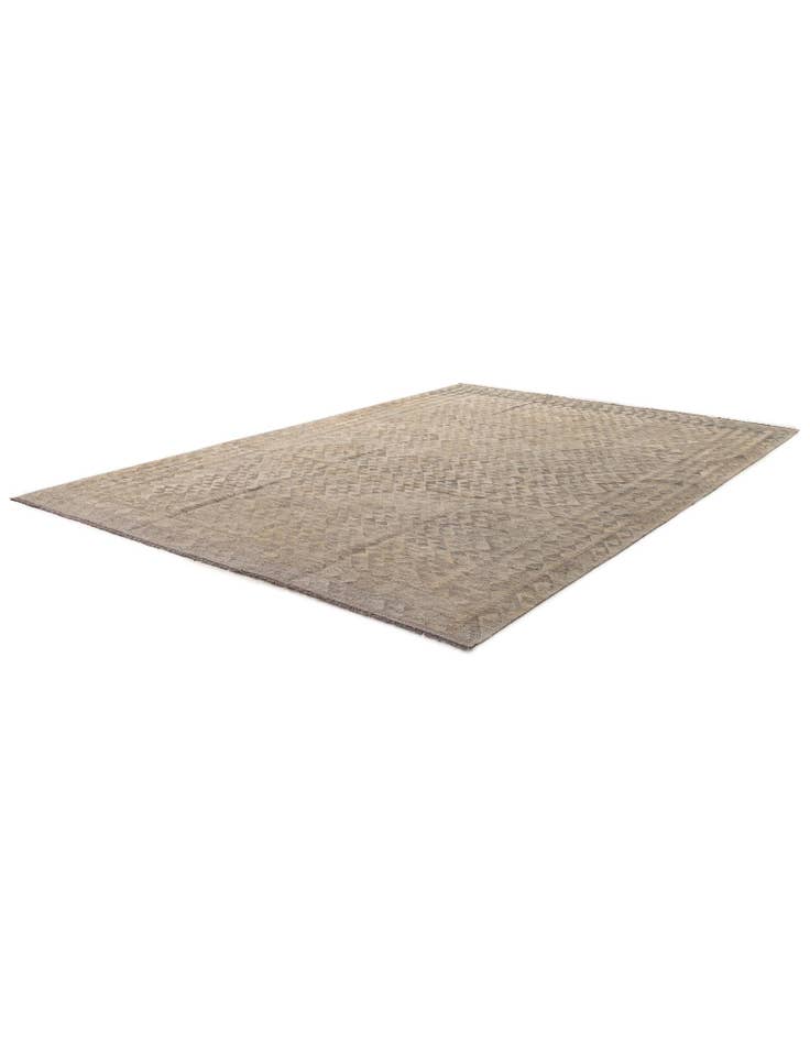 Detail image of 7' 1 x 10' 5 Hand Woven Kilim Maymana Wool Rug