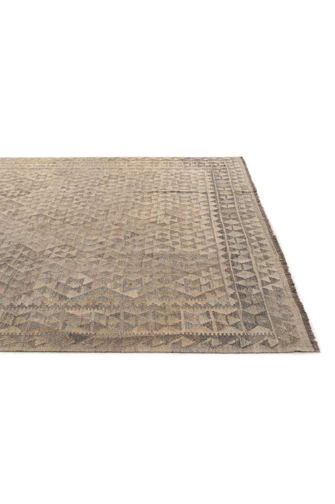 7' 1 x 10' 5 Hand Woven Kilim Maymana Wool Rug