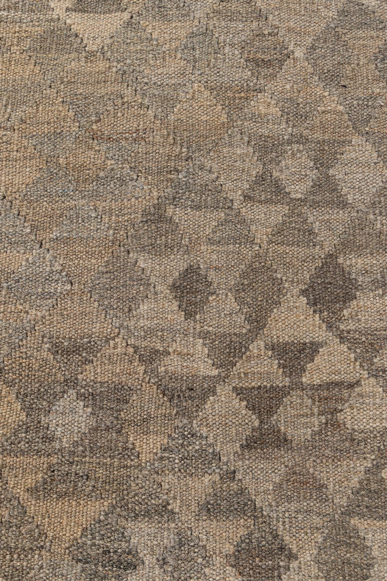 7' 1 x 10' 5 Hand Woven Kilim Maymana Wool Rug