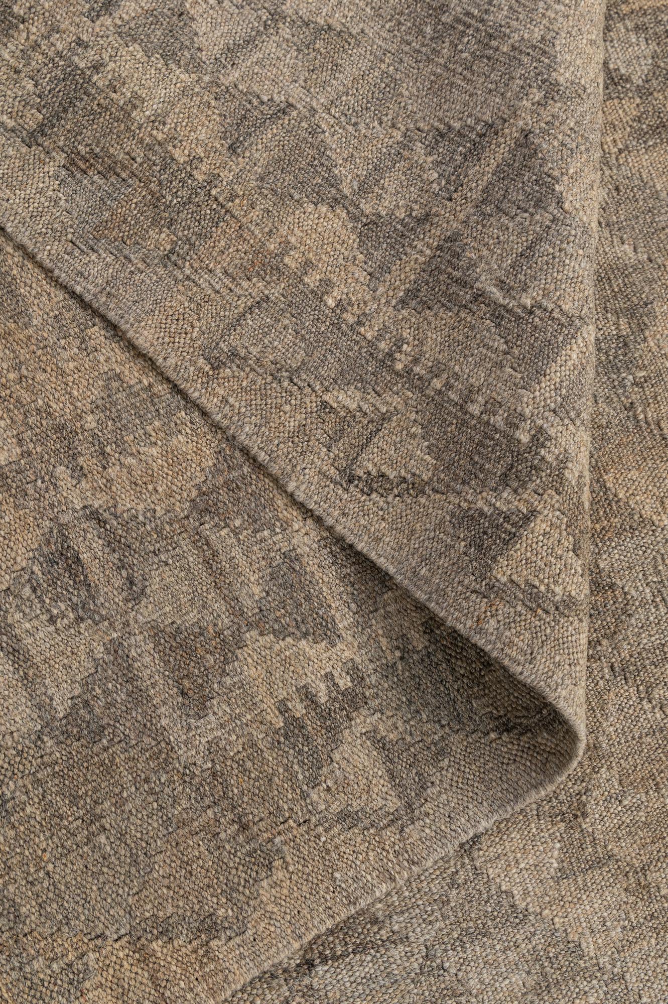 7' 1 x 10' 5 Hand Woven Kilim Maymana Wool Rug