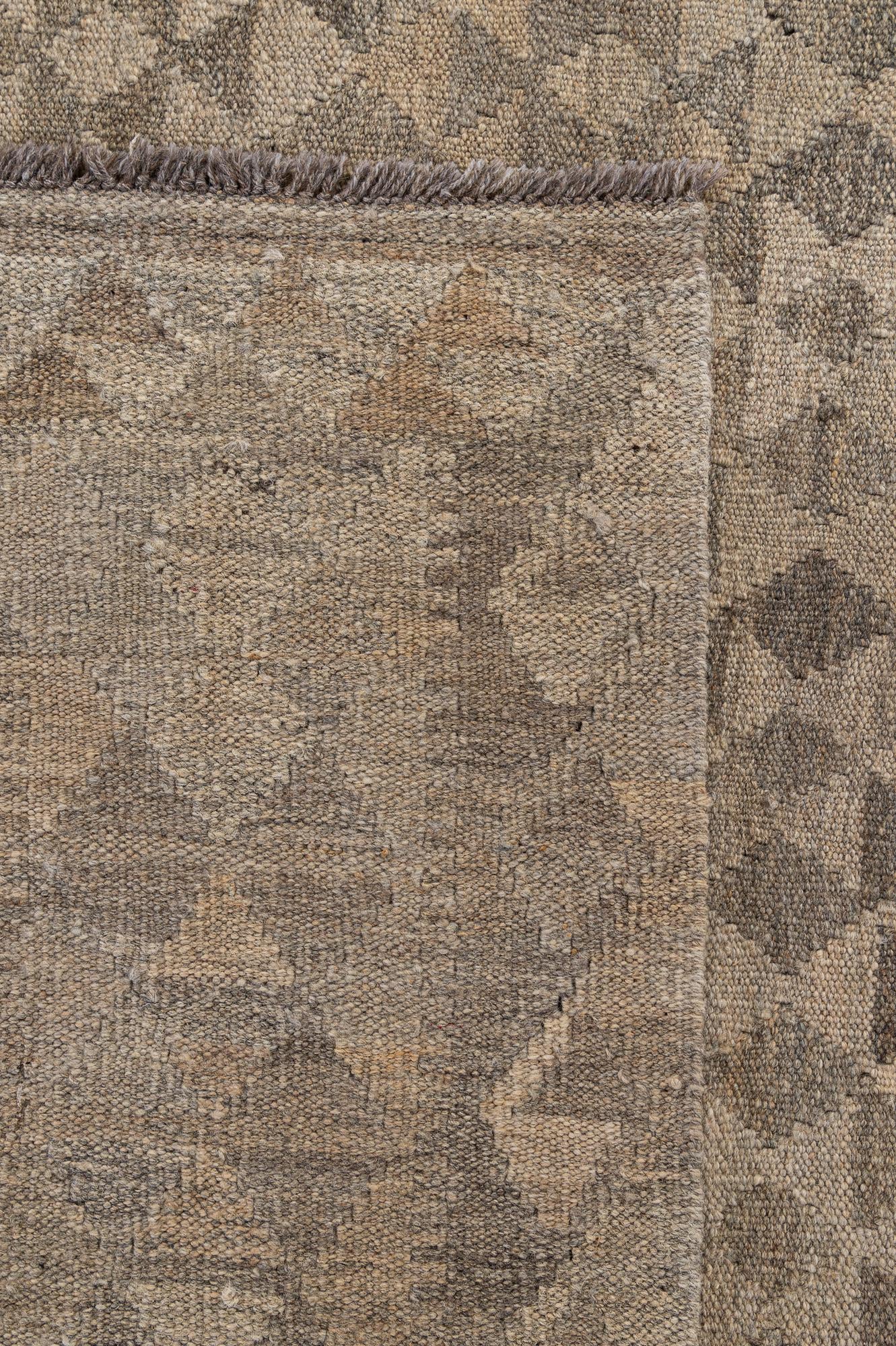 7' 1 x 10' 5 Hand Woven Kilim Maymana Wool Rug