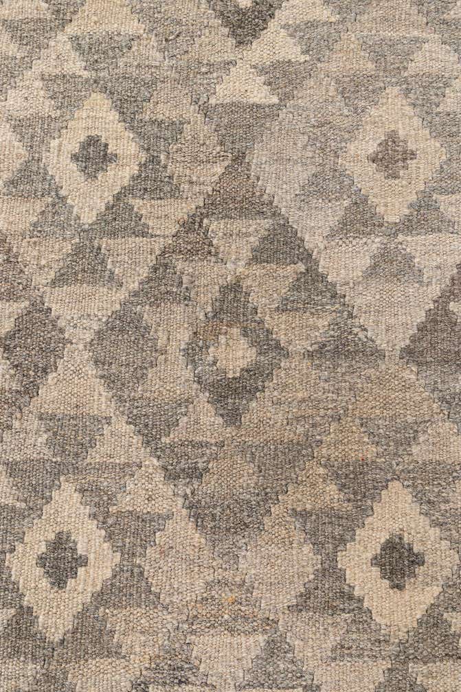 7' 3 x 9' 9 Hand Woven Kilim Maymana Wool Rug