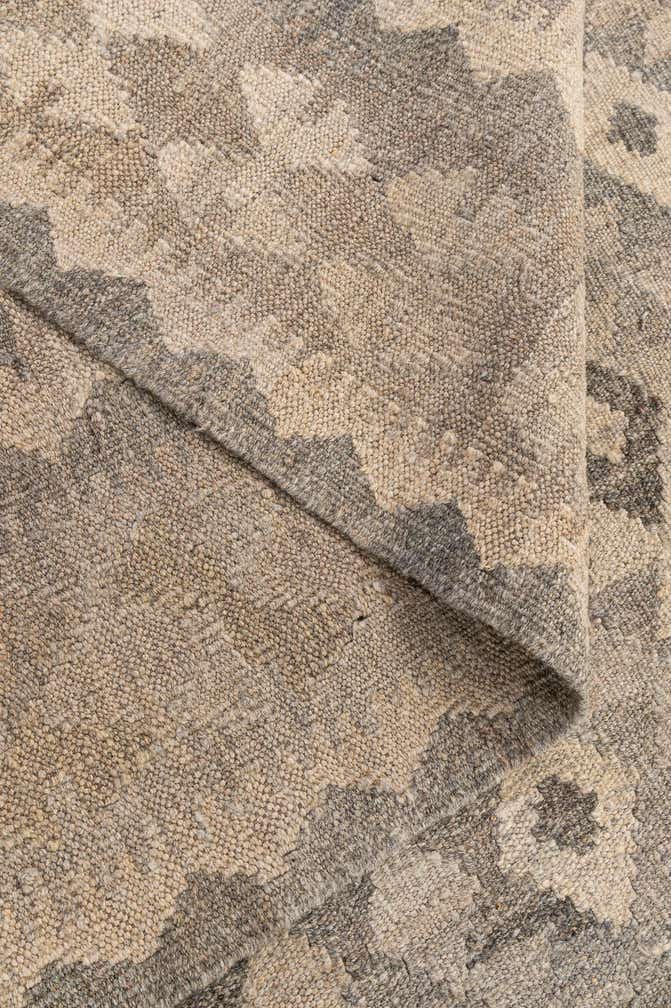 7' 3 x 9' 9 Hand Woven Kilim Maymana Wool Rug