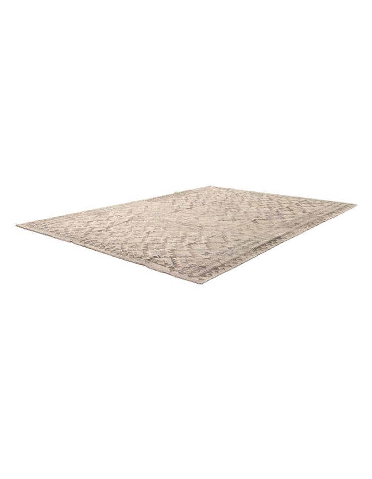 Detail image of 7' 1 x 9' 8 Hand Woven Kilim Maymana Wool Rug