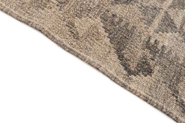 7' 1 x 9' 8 Hand Woven Kilim Maymana Wool Rug