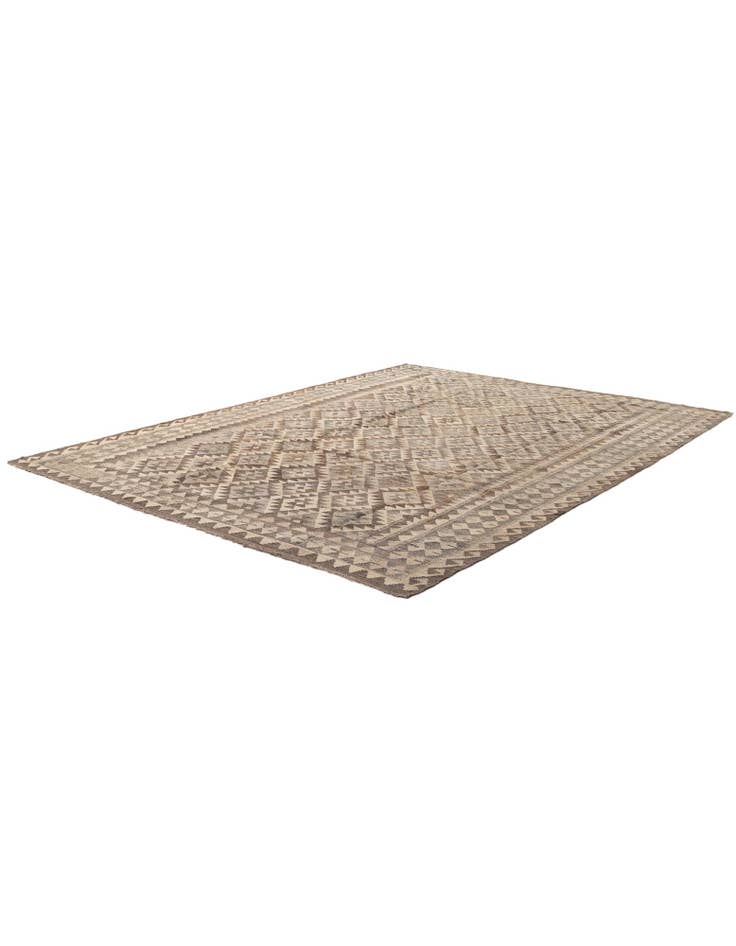 Detail image of 7' 2 x 9' 9 Hand Woven Kilim Maymana Wool Rug