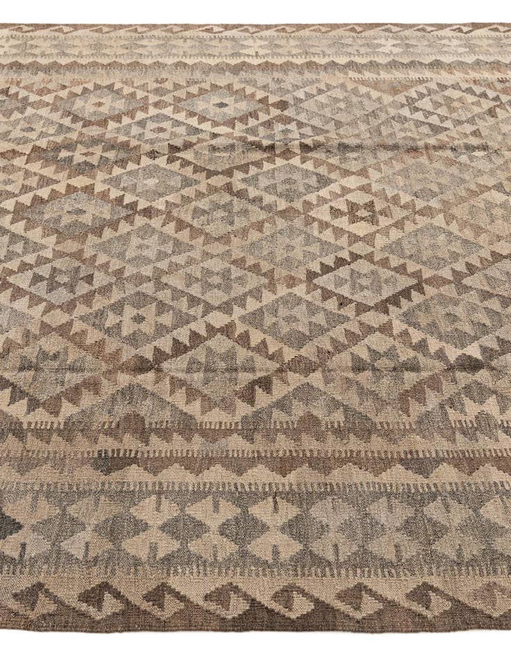 Detail image of 7' 2 x 9' 9 Hand Woven Kilim Maymana Wool Rug