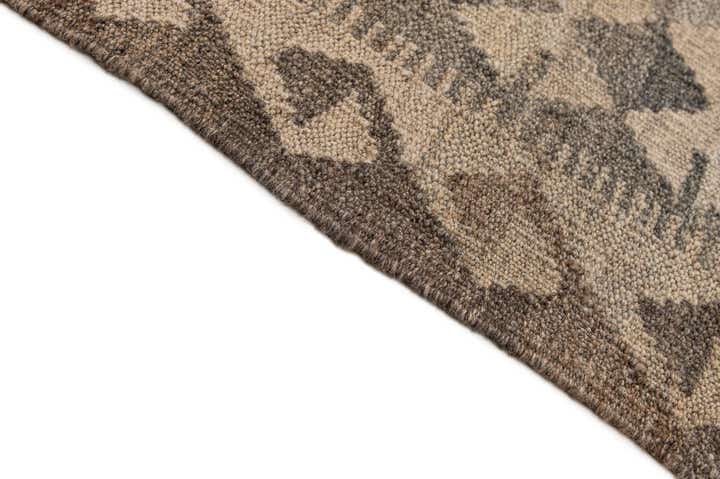 7' 2 x 9' 9 Hand Woven Kilim Maymana Wool Rug