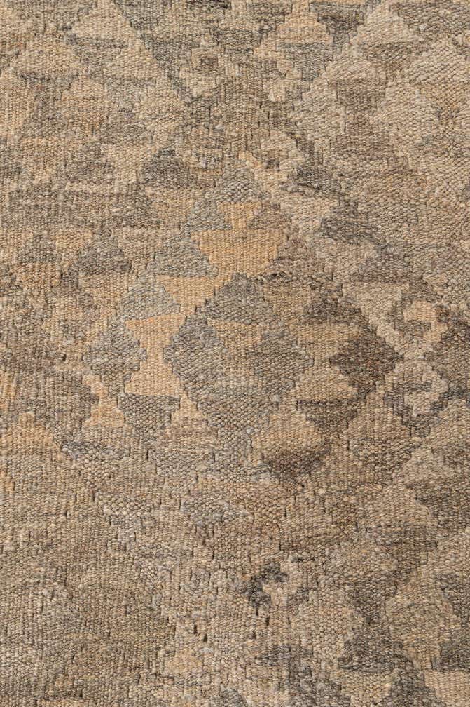 7' 3 x 10' 3 Hand Woven Kilim Maymana Wool Rug