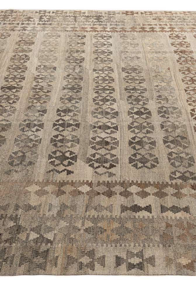 8' 3 x 11' 8 Hand Woven Kilim Maymana Wool Rug