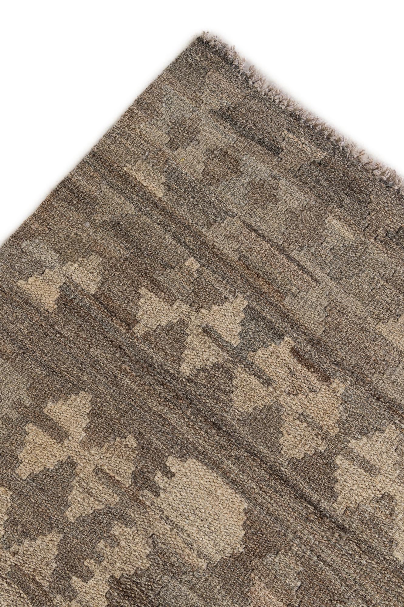 8' 3 x 11' 8 Hand Woven Kilim Maymana Wool Rug