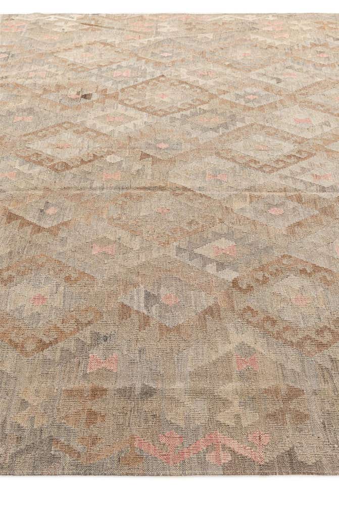 8' 4 x 9' 5 Hand Woven Kilim Maymana Wool Rug
