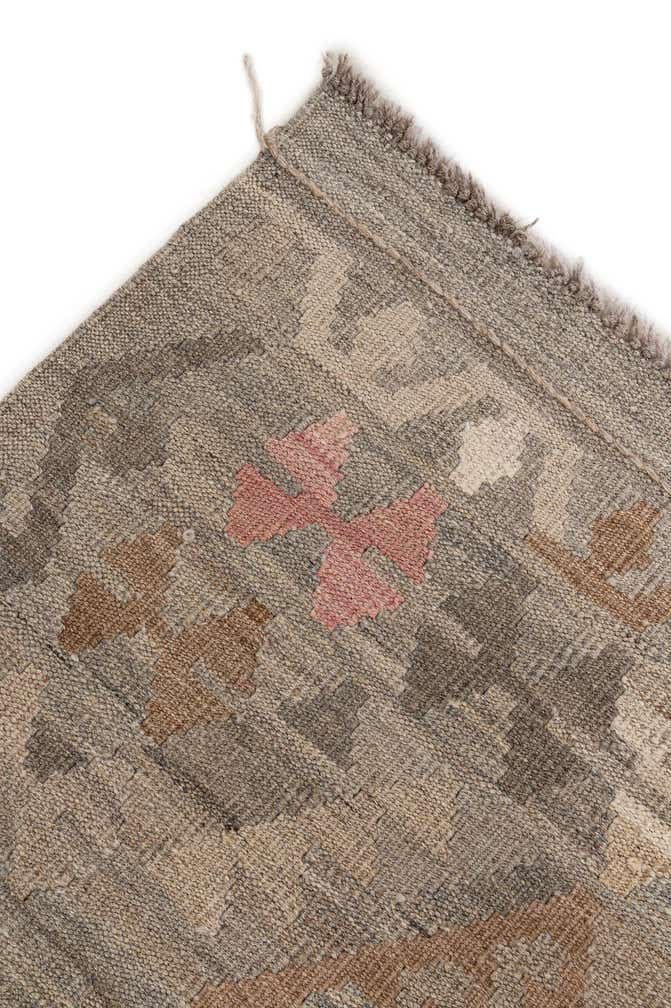 8' 4 x 9' 5 Hand Woven Kilim Maymana Wool Rug