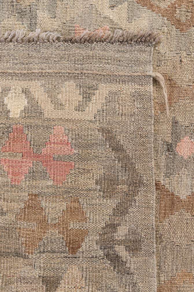 8' 4 x 9' 5 Hand Woven Kilim Maymana Wool Rug