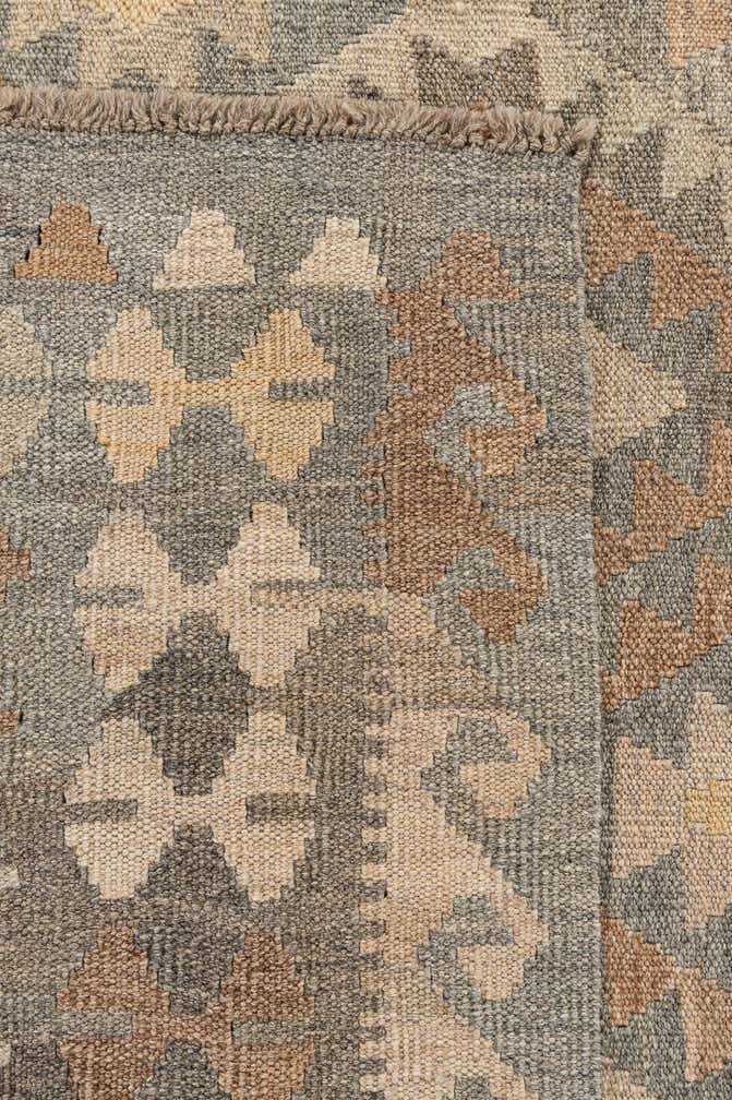 8' 7 x 10' 9 Hand Woven Kilim Maymana Wool Rug