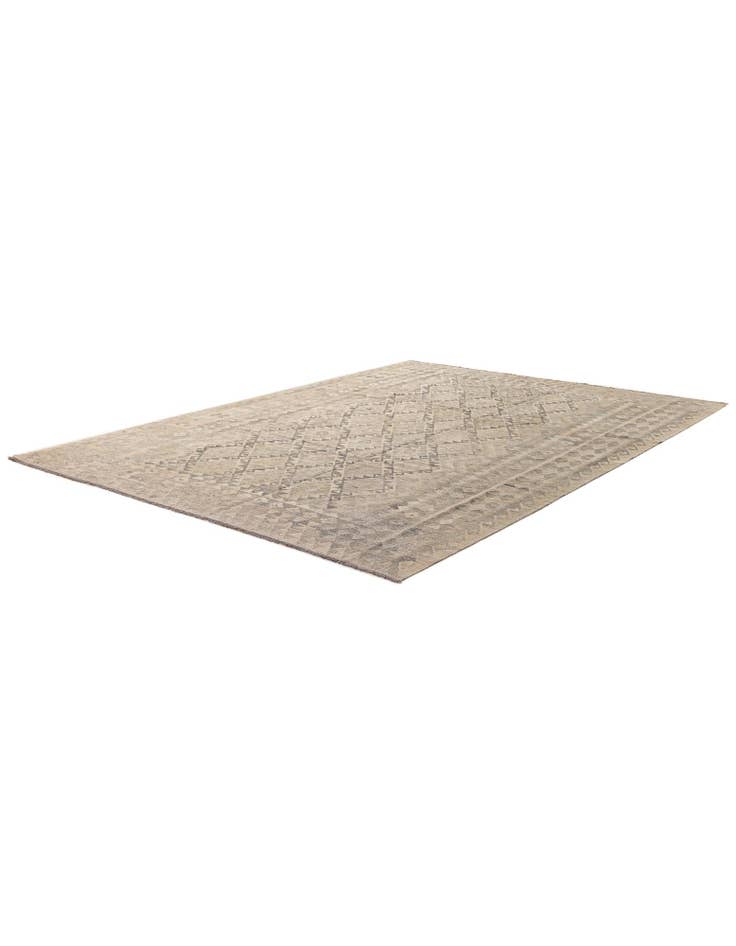 Detail image of 8' 6 x 11' 6 Hand Woven Kilim Maymana Wool Rug