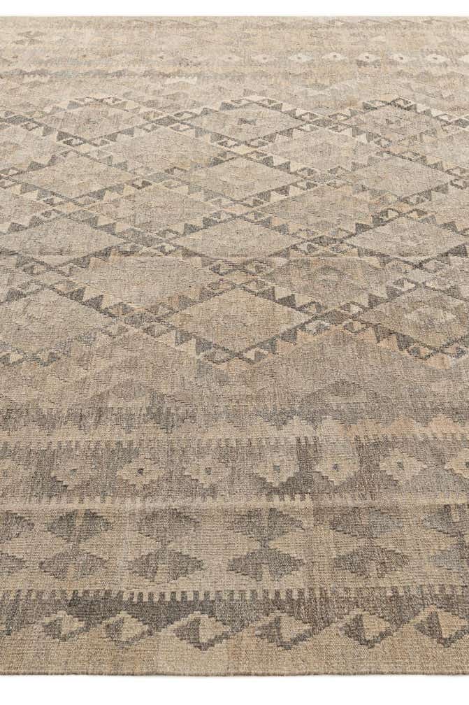 8' 6 x 11' 6 Hand Woven Kilim Maymana Wool Rug