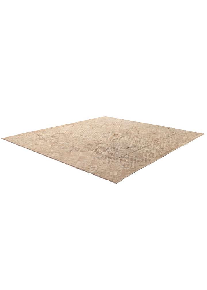 10' 3 x 11' 2 Hand Woven Kilim Maymana Wool Rug