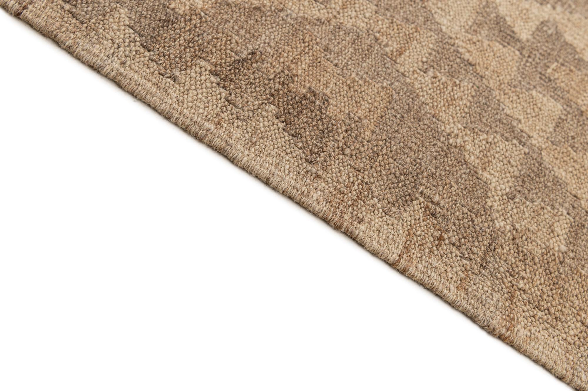 10' 3 x 11' 2 Hand Woven Kilim Maymana Wool Rug