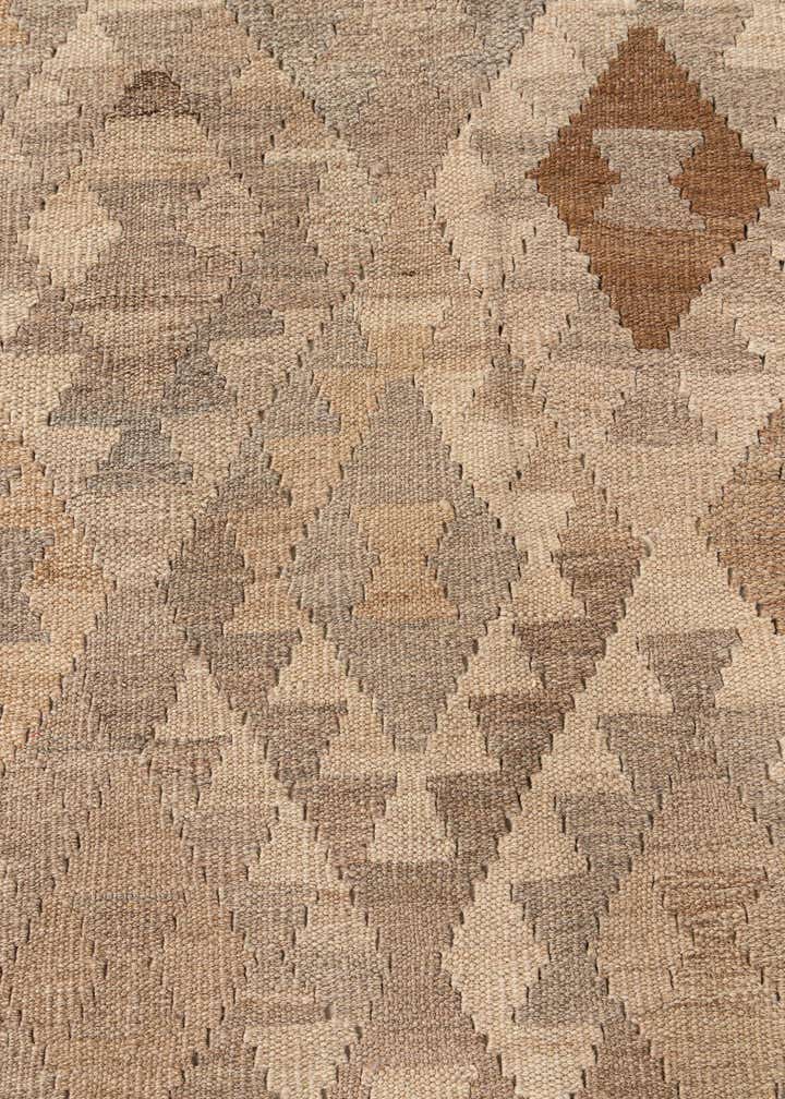 10' 3 x 11' 2 Hand Woven Kilim Maymana Wool Rug
