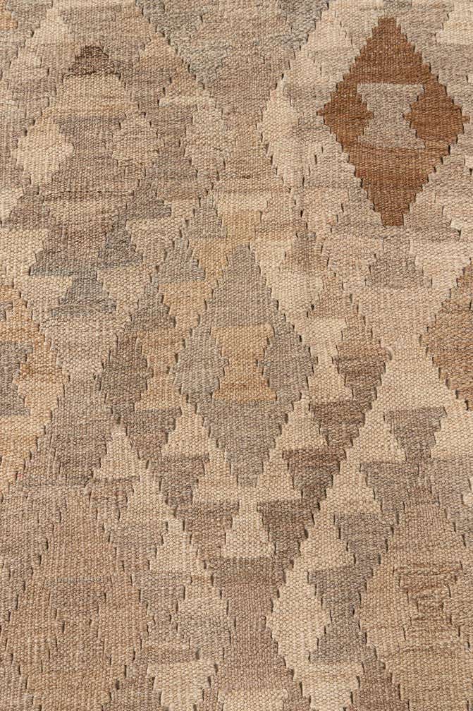 10' 3 x 11' 2 Hand Woven Kilim Maymana Wool Rug