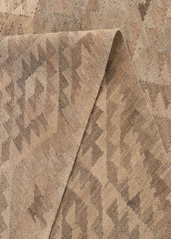 10' 3 x 11' 2 Hand Woven Kilim Maymana Wool Rug