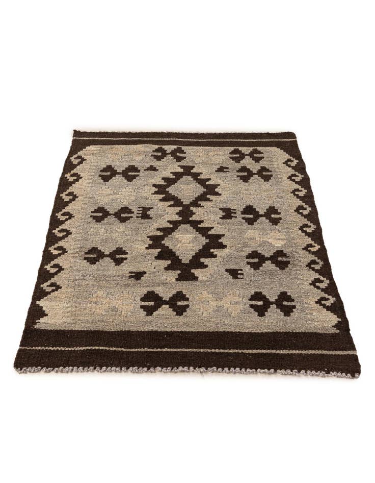 Detail image of 2' 7 x 3' 11 Hand Woven Kilim Maymana Wool Rug