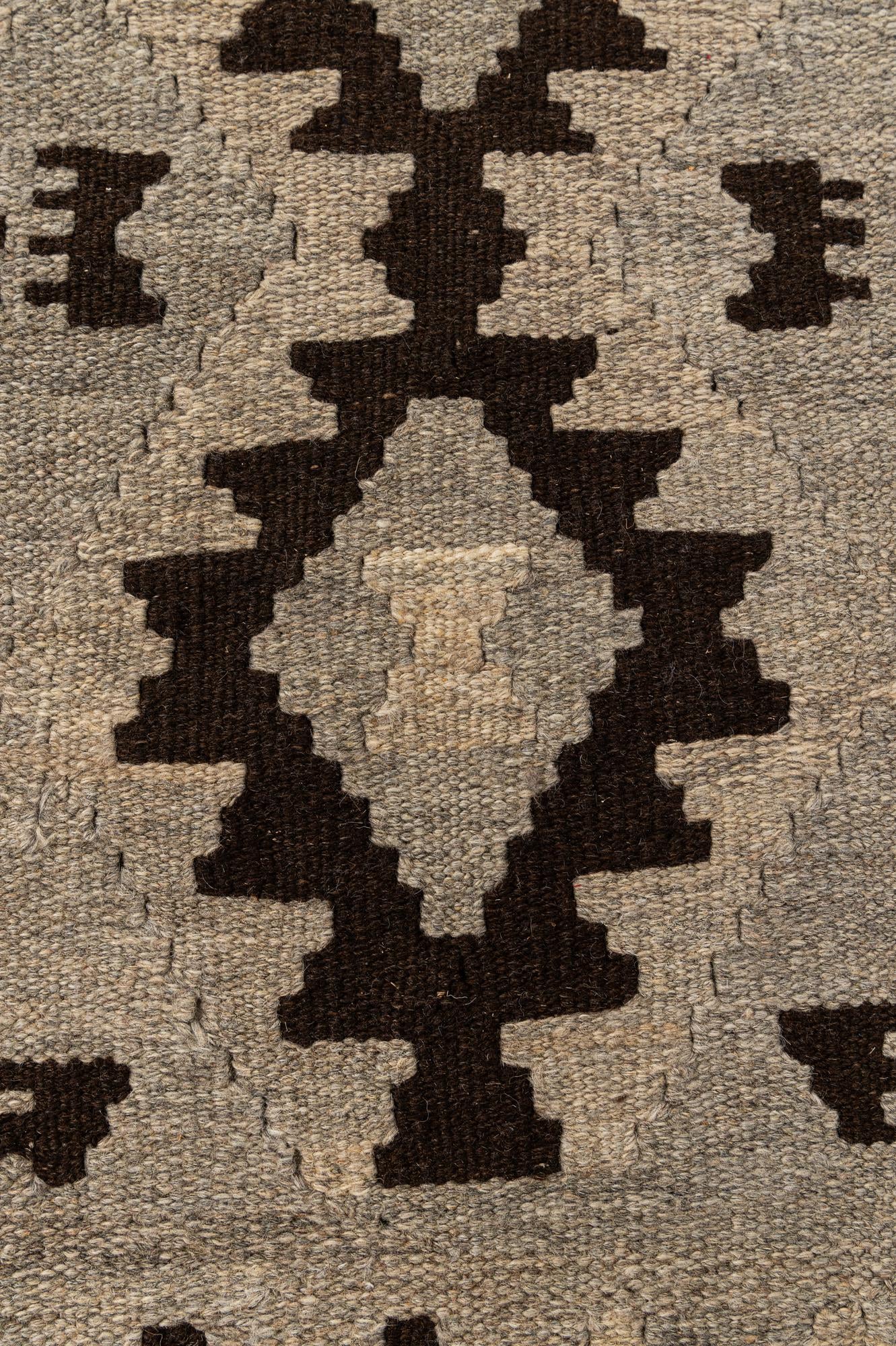 2' 7 x 3' 11 Hand Woven Kilim Maymana Wool Rug