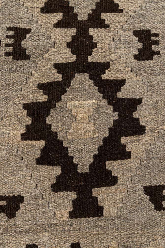 2' 7 x 3' 11 Hand Woven Kilim Maymana Wool Rug