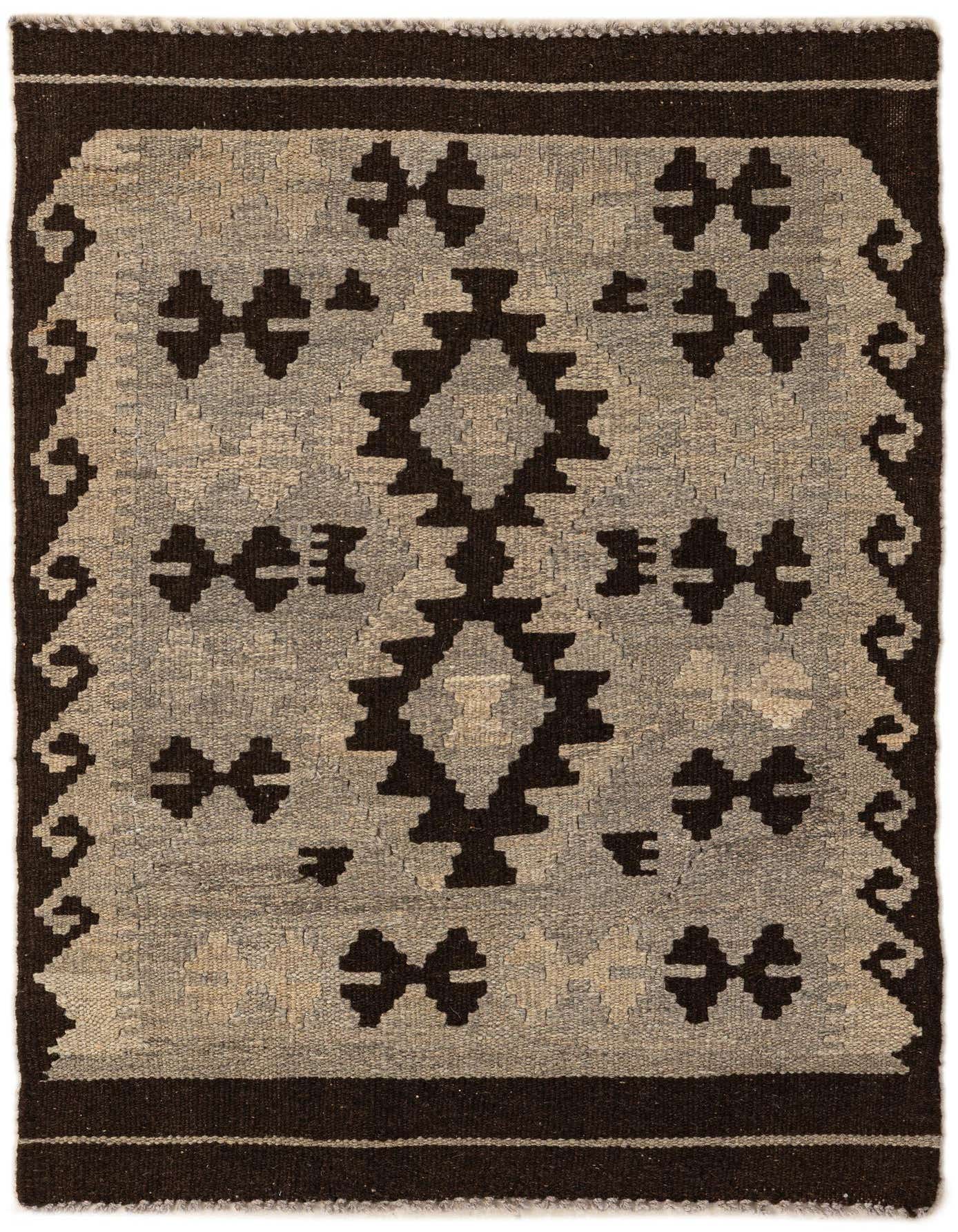 2' 7 x 3' 11 Hand Woven Kilim Maymana Wool Rug