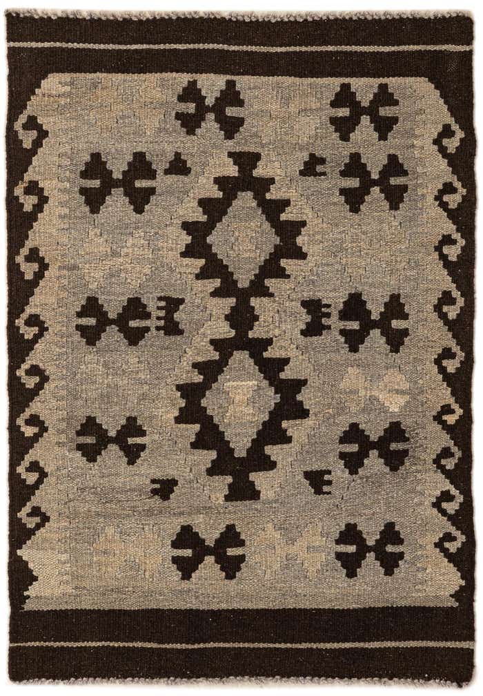 2' 7 x 3' 11 Hand Woven Kilim Maymana Wool Rug