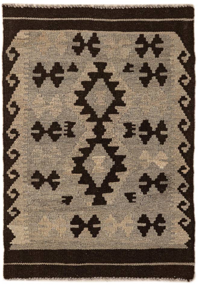 Detail image of 2' 7 x 3' 11 Hand Woven Kilim Maymana Wool Rug
