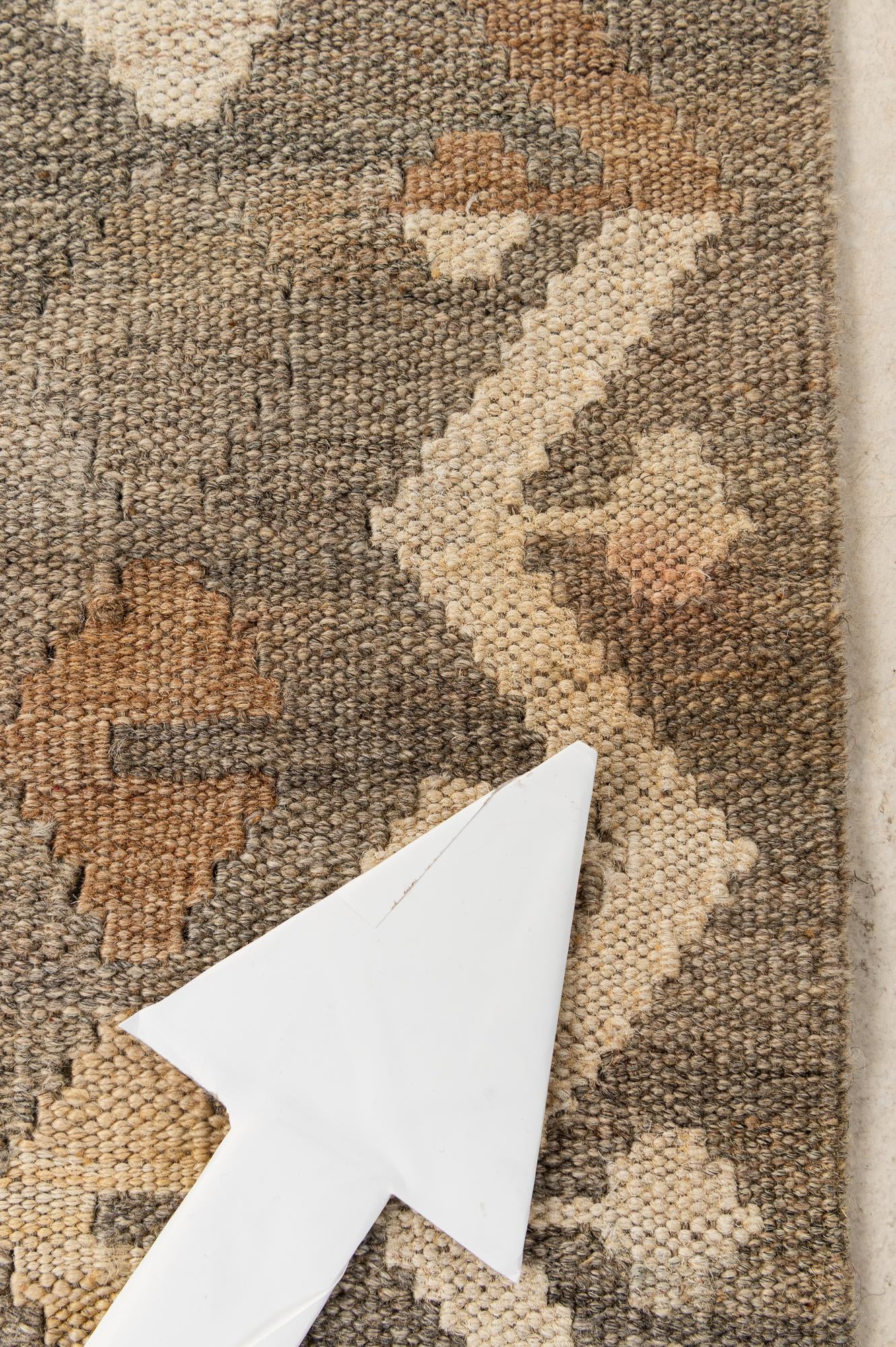 3' 2 x 5' Hand Woven Kilim Maymana Wool Rug